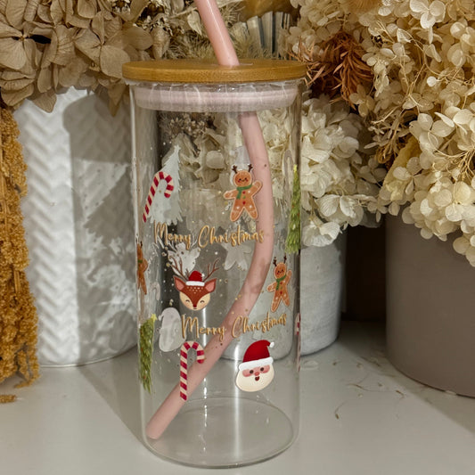 Merry Christmas Smoothie Jar